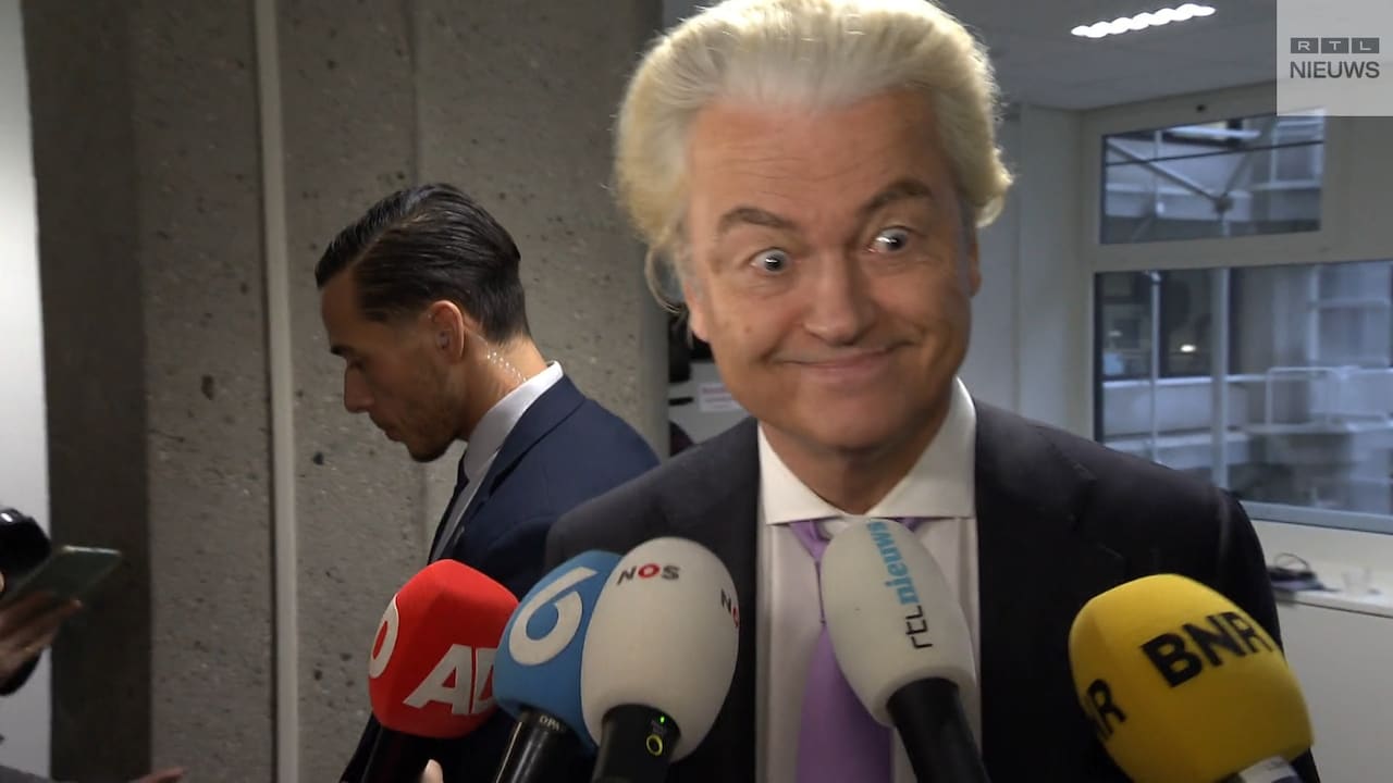 Geert Wilders was na de onderhandelingen gisteren optimistisch: