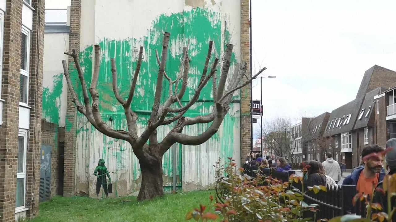 Fans in de rij voor nieuwe Banksy