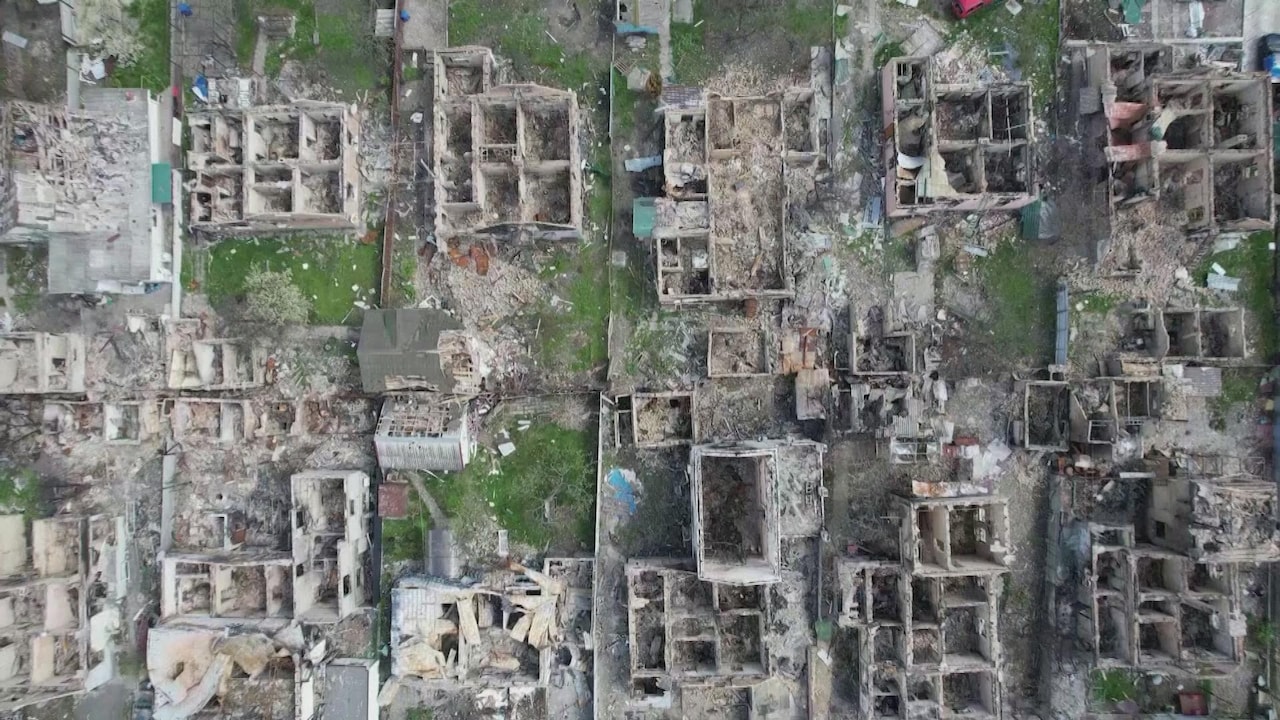 Bekijk ook: Van Irpin bij Kiev is weinig meer over: dronebeelden tonen een verwoeste stad