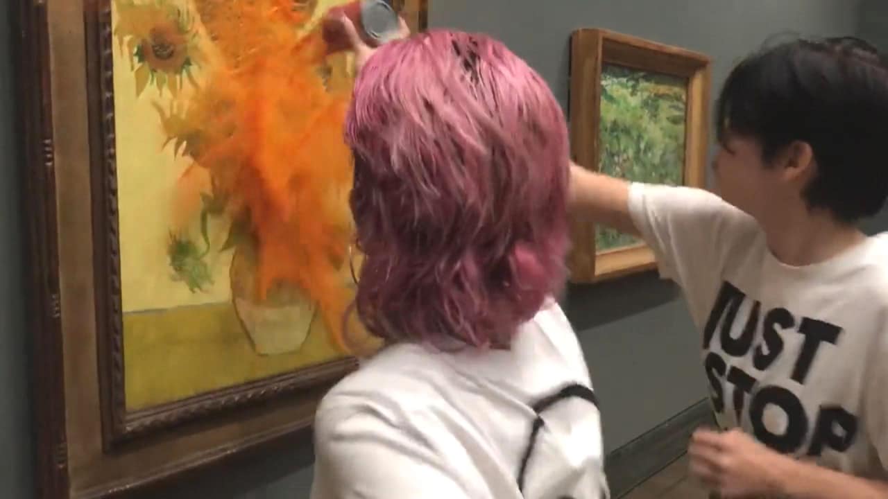 Bekijk ook: Van Goghs Zonnebloemen besmeurd