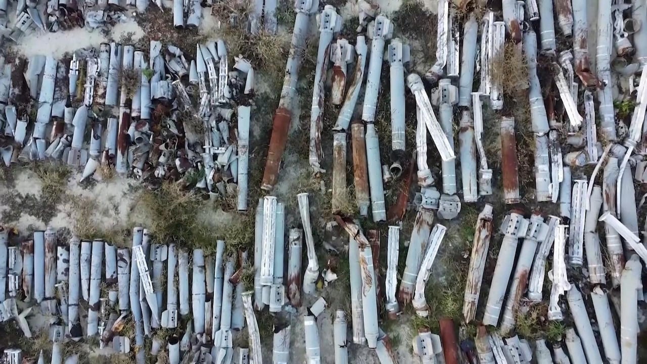 Bekijk ook: Dronebeelden laten gigantisch 'rakettenkerkhof' in Oekraïne zien