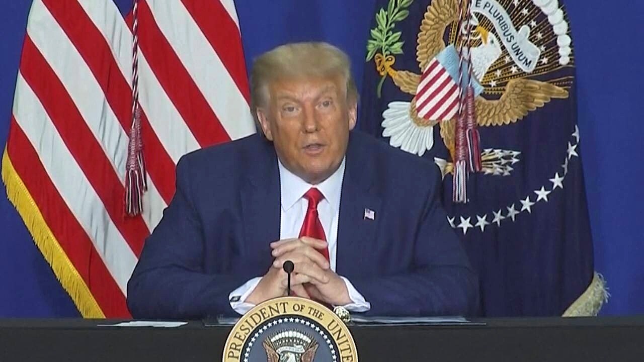 Trump in Kenosha: 'De democraten hebben het vuur hier opgestookt'