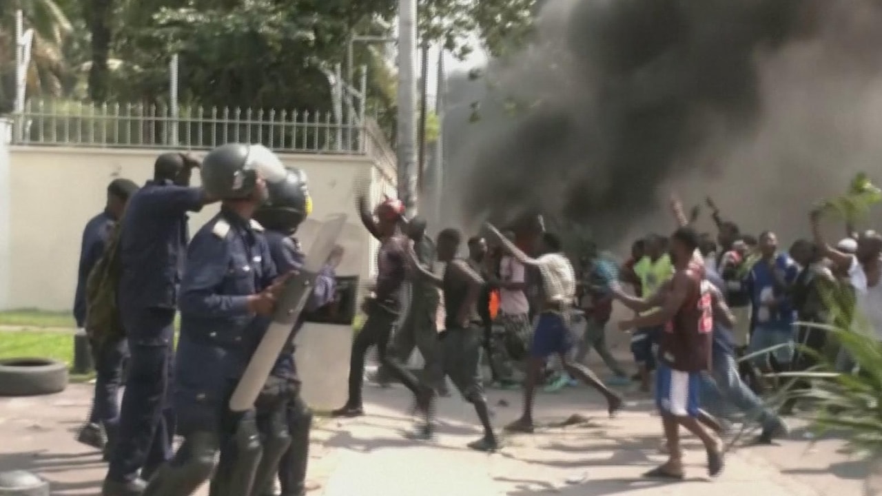 Gewelddadige demonstraties in Congo: ambassade aangevallen