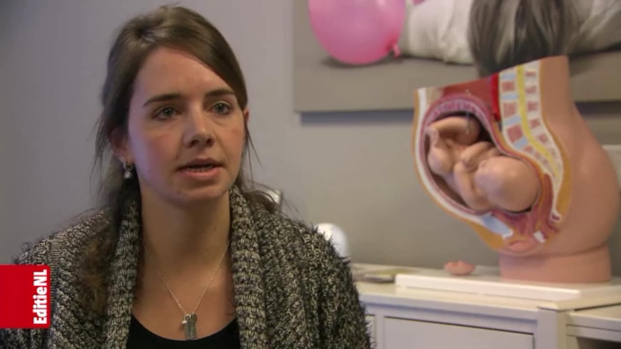 Een zware bevalling: een baby van zes kilo 