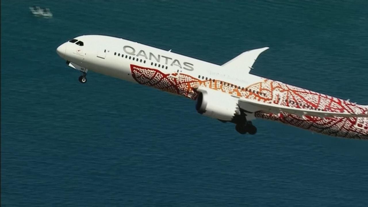 Blije gezichten op Australische vlucht naar nergens