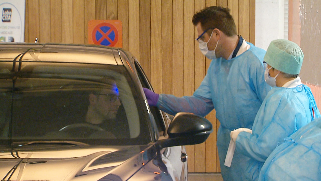 Parkeergarage met drive-in-coronatest: België heeft er eentje