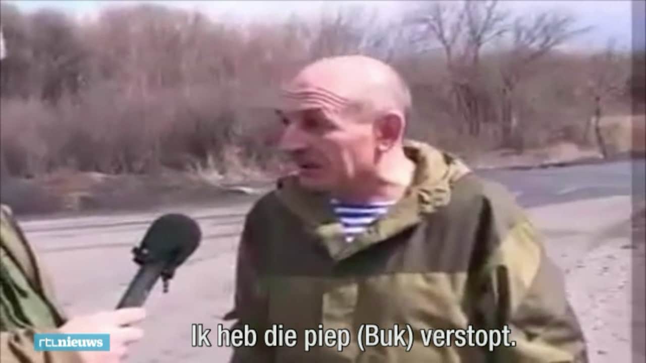 Hier bekent Tsemach het bezit van de Buk-raket