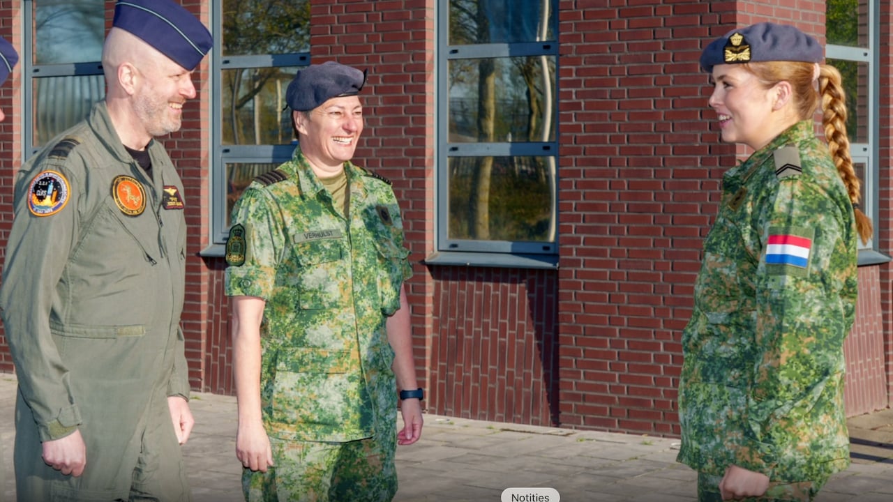 Prinses Amalia gestart als militair werkstudent bij de Luchtmacht