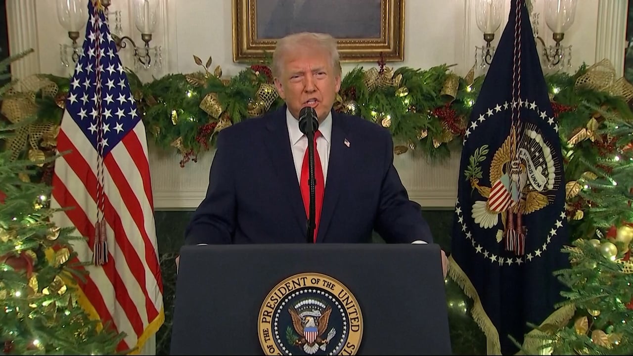 Trump werkt aan populariteit in toespraak: 'Puinhoop aan het opruimen'