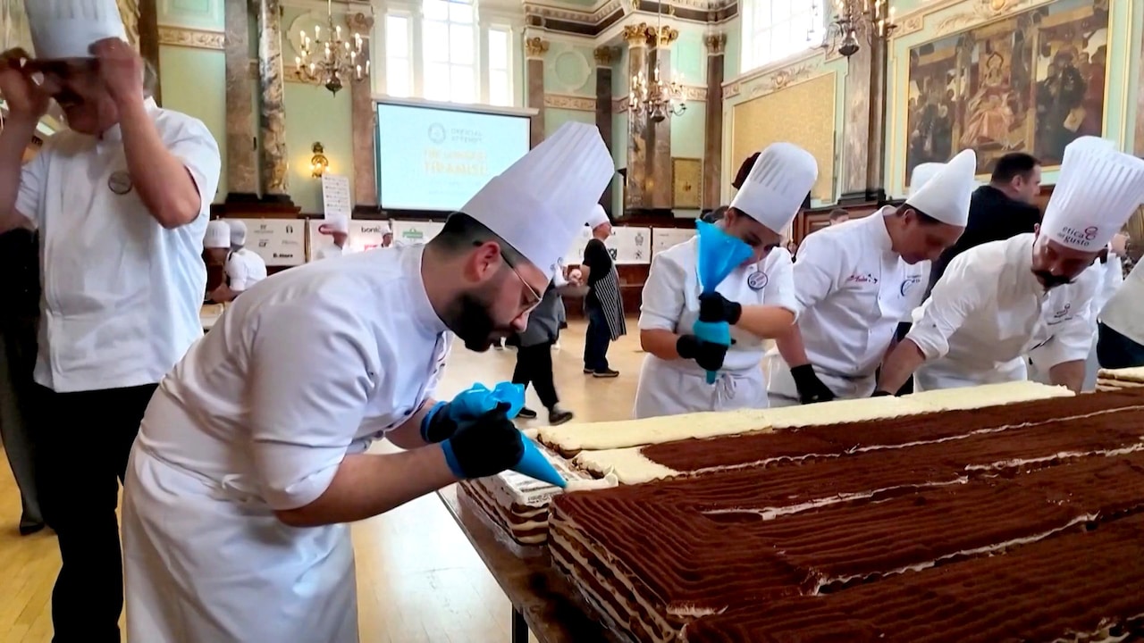 Ruim 440 meter tiramisu: wereldrecord gevestigd