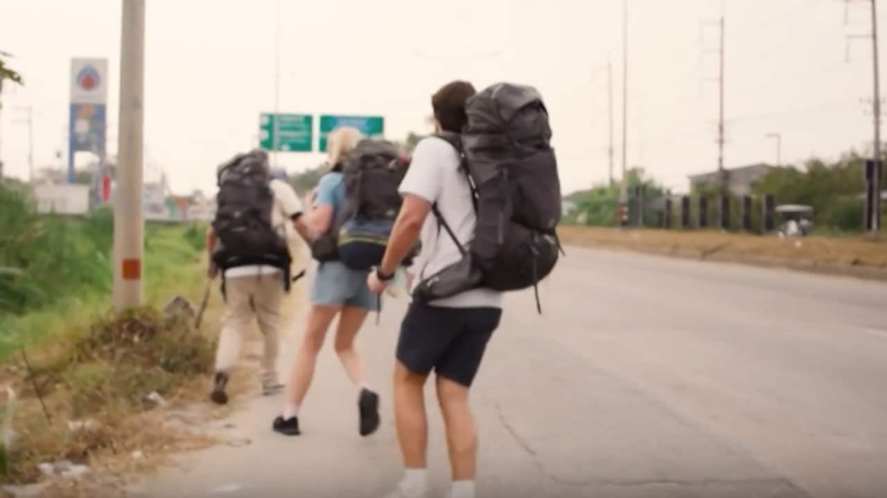 Dennis Weening, Tess Milne en Thomas van der Vlugt nemen levensgevaarlijk risico in Roadtrippers VIPS: 'Sorry mama'