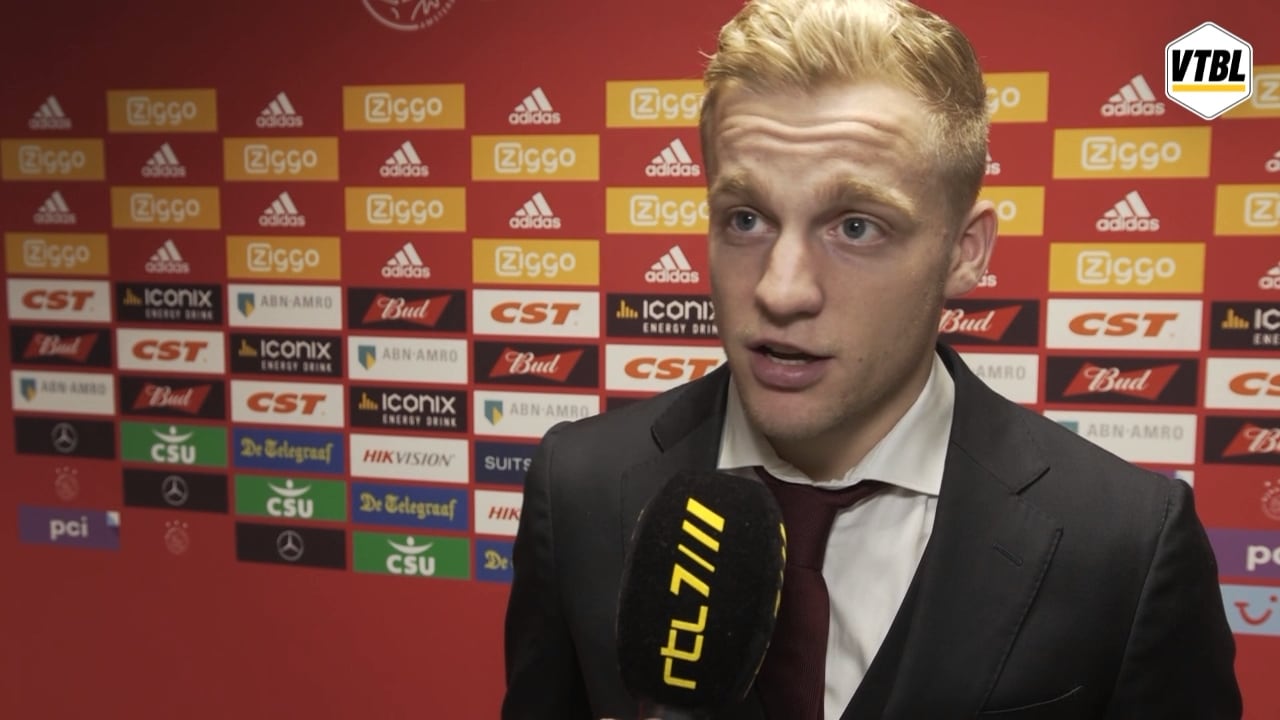Van de Beek over Blind: 'Dan spookt het wel weer even door je hoofd'