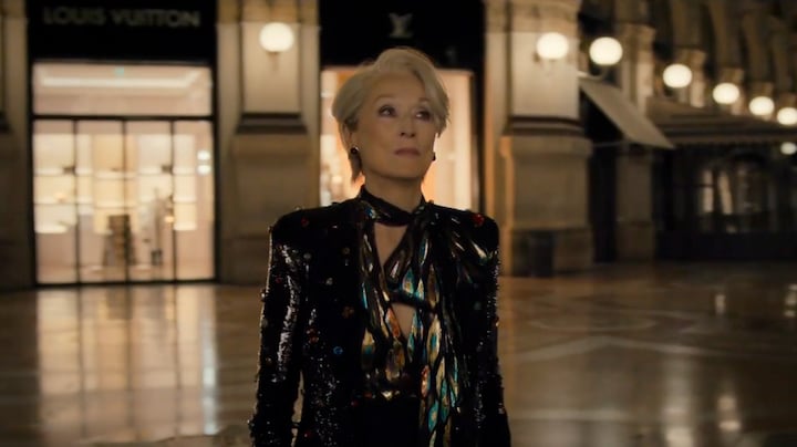 Meryl Streep heeft meer moeite met hakken in Devil Wears Prada