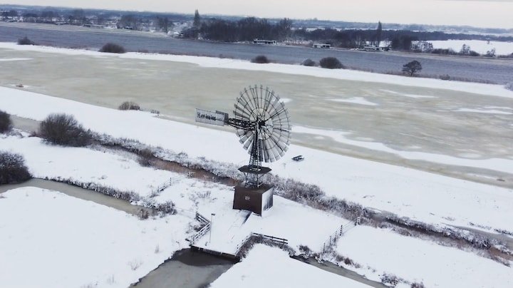 Friesland vanuit de lucht: sneeuw zorgt voor prachtige plaatjes