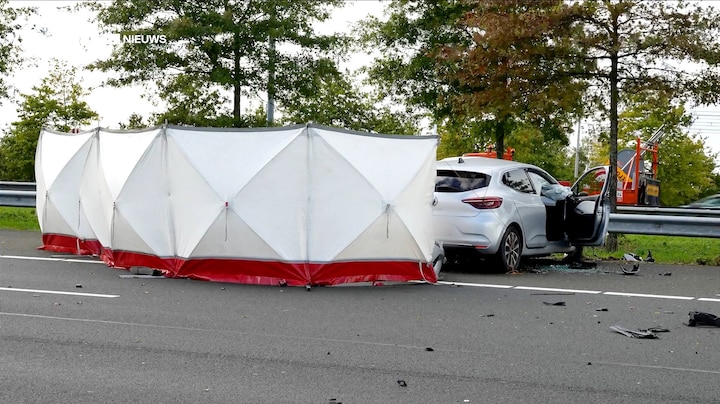 Ravage op A2 bij Breukelen door spookrijder