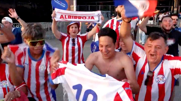 Fans Duitsland in mineur, Paraguayanen uitzinnig