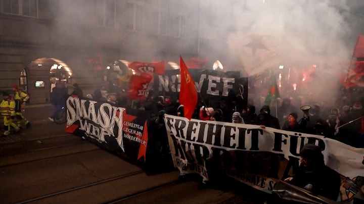 Protesten in Zürich tegen komst Trump naar WEF in Davos