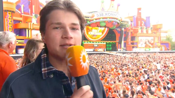 Samuel Welten trots dat zijn nummer werd gedraaid tijdens schaatsmoment koningspaar: 'Mijn oma stuurde het door'