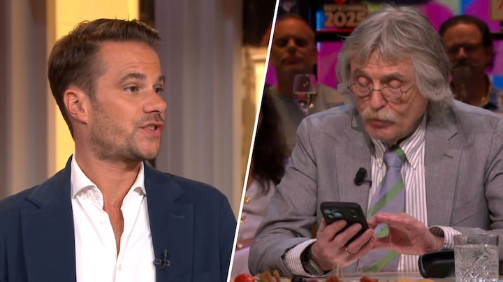 Aran Bade kritisch op Johan Derksen na voorlezen mail in VI: 'Vind ik niet kunnen'
