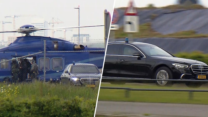 Exclusieve beelden: Ridouan Taghi landt op Schiphol voor hoger beroep Marengoproces
