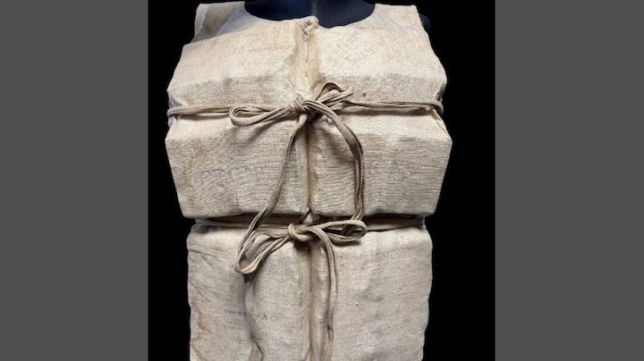 Zo ziet het geveilde reddingsvest van de Titanic eruit