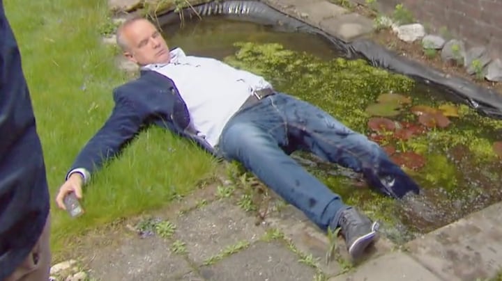 Kopen zonder Kijken-makelaar Alex valt in vijver