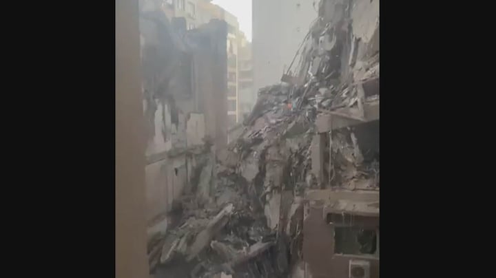 Ravage in Libanon na raketaanval Israël op Beiroet