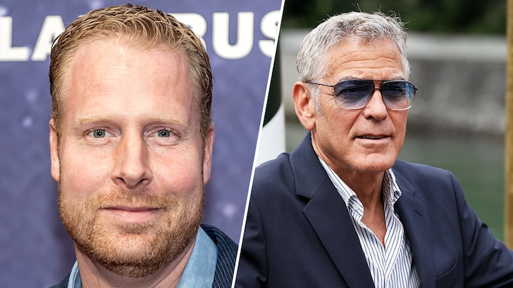 Nederlandse acteur Ferdi Stofmeel op het witte doek met George Clooney