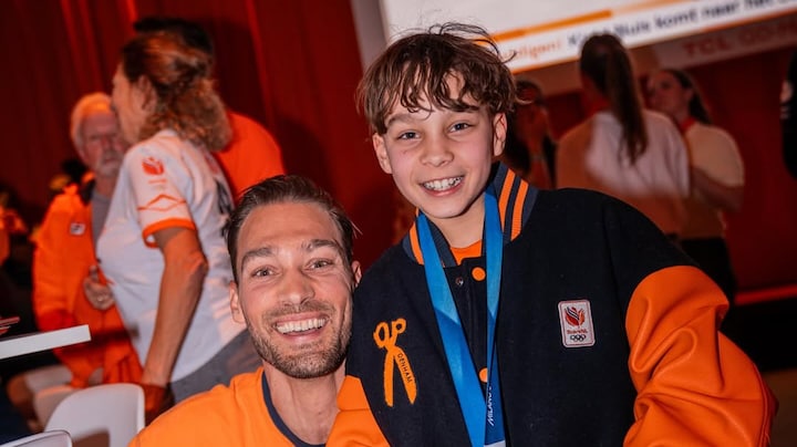 Kjeld Nuis 'moest janken' om video van juichende zoon: 'Echt heel cool'