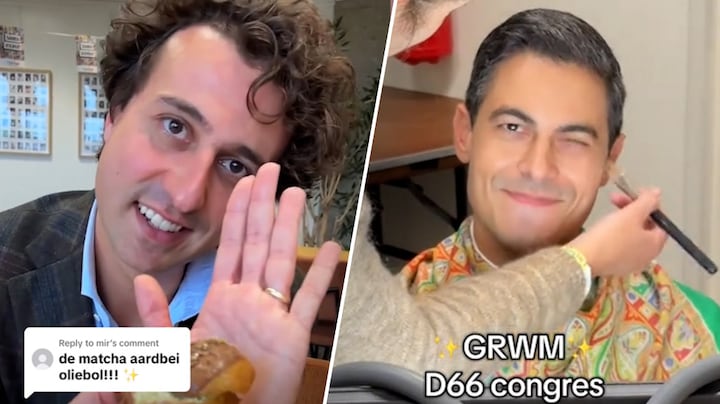 Jesse Klaver proeft Dubai-oliebol, Rob Jetten is 'een hottie': zo ziet de TikTok-campagne eruit