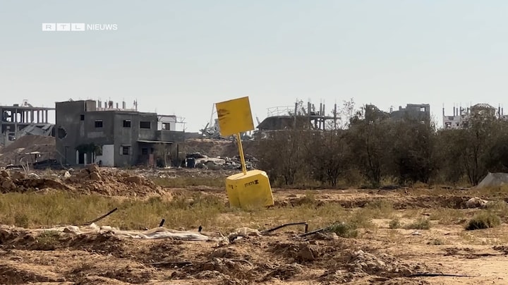 Gele lijn verdeelt Gaza: 'Kunnen niet naar huis'