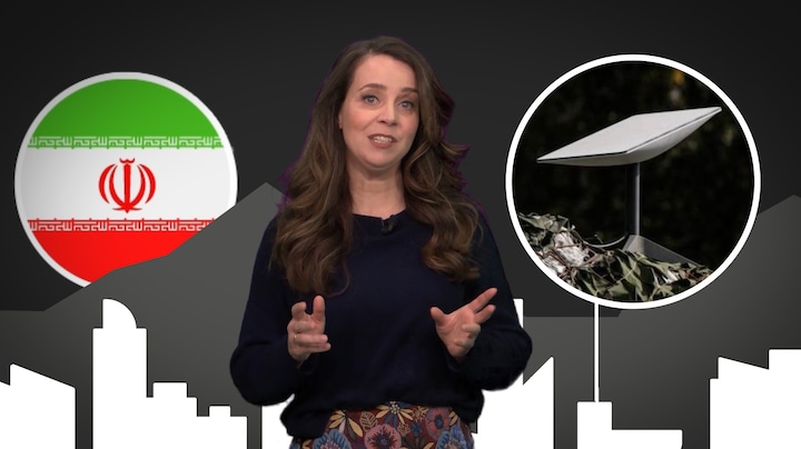 Het schaarse beeld uit Iran komt vaak via Elon Musk's Starlink: zo zit dat