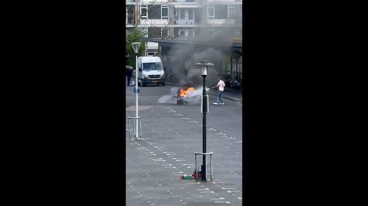 Man blust elektrische rolstoel na ernstig incident
