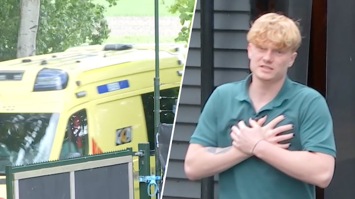 Casper uit De Bondgenoten afgevoerd in ambulance naar het ziekenhuis: 'Baart me zorgen'