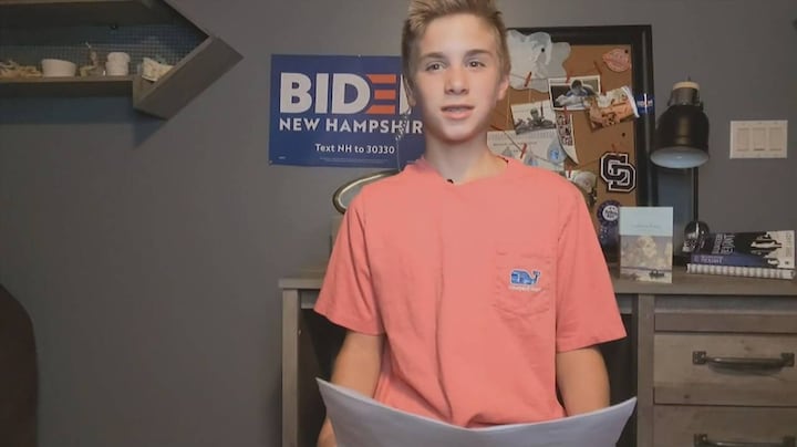 13-jarige Biden-fan: 'Hij hielp me van het stotteren af'