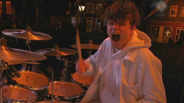 Drummer The Passion zat vol adrenaline tijdens optreden: 'Zit in mijn spel'