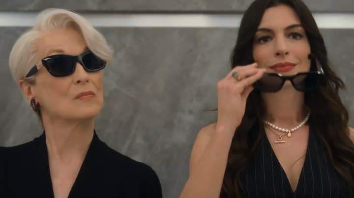 Oude gezichten en oude rivalen: nieuwe beelden Devils Wears Prada smaken naar meer