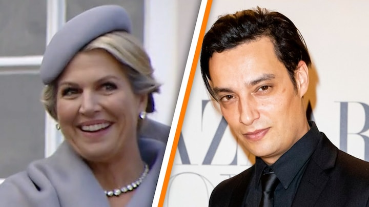 Koningin Máxima groot fan van de creaties van Mohamed Benchellal