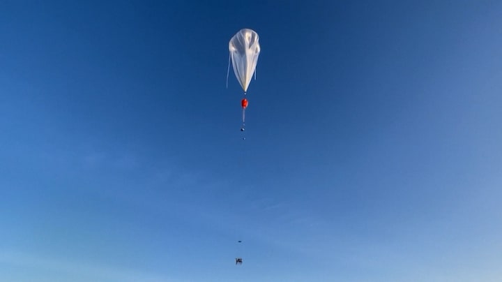 Deze heliumballon test satellieten en lanceert straks raketten