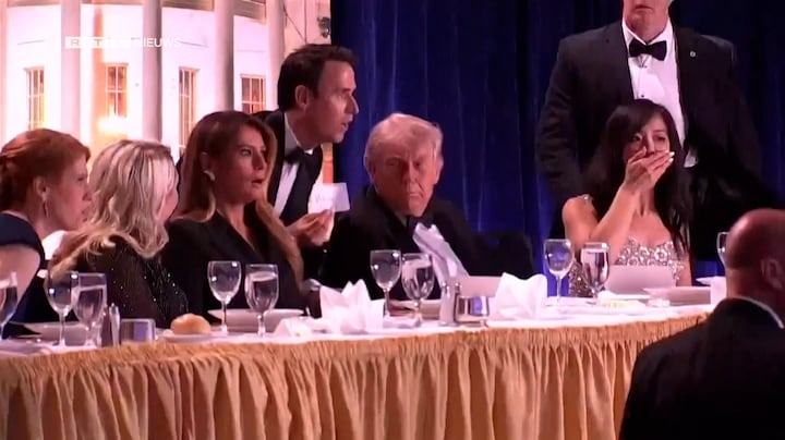 Zo werd Trump halsoverkop geëvacueerd tijdens Correspondents' Dinner