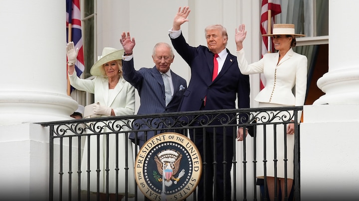 Koning Charles neemt Donald Trump op de hak in het Witte Huis: 'Humor is het sterkste wapen'