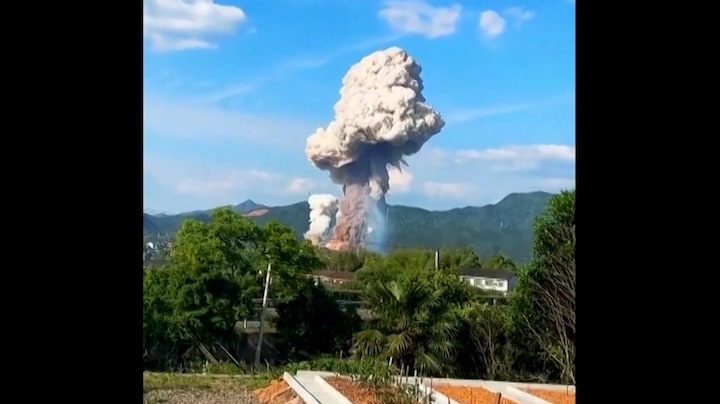 Enorme explosie vuurwerkfabriek China, zeker 21 doden
