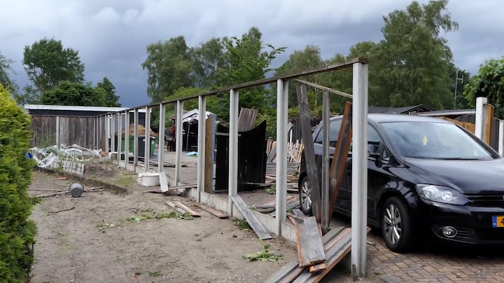 Plotselinge tornado bij Enschede laat ravage achter
