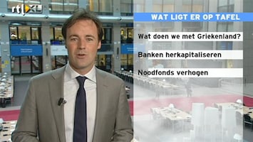 RTL Z Nieuws EU-leiders zijn het alleen over eens dat eerder afgesproken steun voor Grieken te weinig is