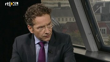 RTL Z Nieuws Dijsselbloem wil wel praten maar moet 6 miljard bezuinigen