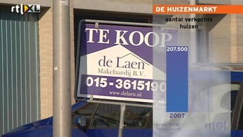 RTL Nieuws Huizenmarkt zakt nog verder in