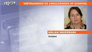 RTL Z Nieuws Hinder op Schiphol de rest van de dag