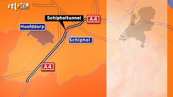 RTL Z Nieuws Weer problemen Schipholtunnel: in beide richtingen afgesloten