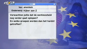 Special: De Kijker Aan Zet Gaat de werkloosheid verder oplopen? Welke groepen worden dan het hardst getroffen?