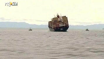 RTL Nieuws Olie uit gestrand schip Nieuw-Zeeland gehaald